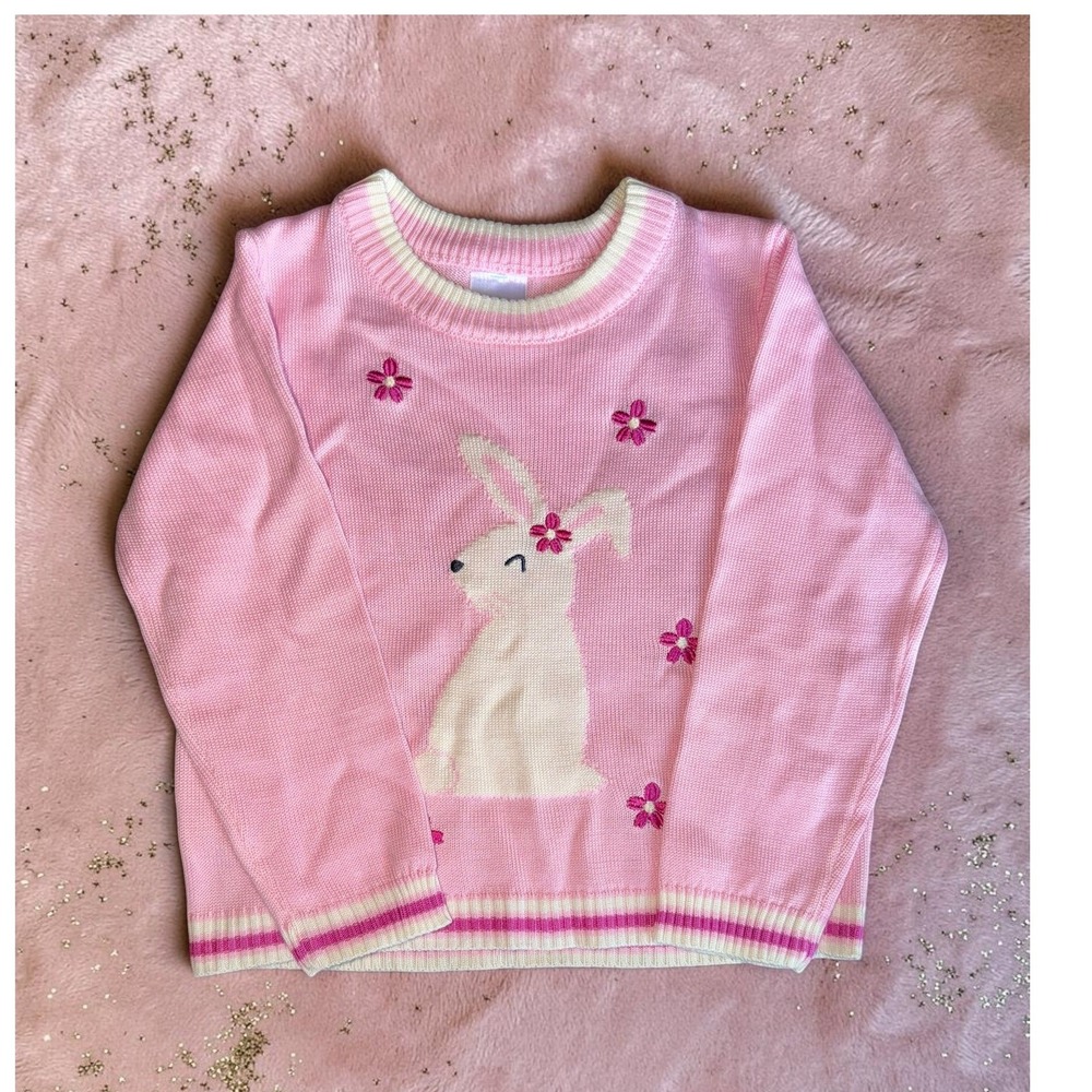 Celebrate! -‎ Girls Pink Bunny Sweater - Size 3T - *NWT*